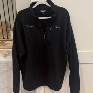 Patagonia Men's Black Zip-Up Sweater